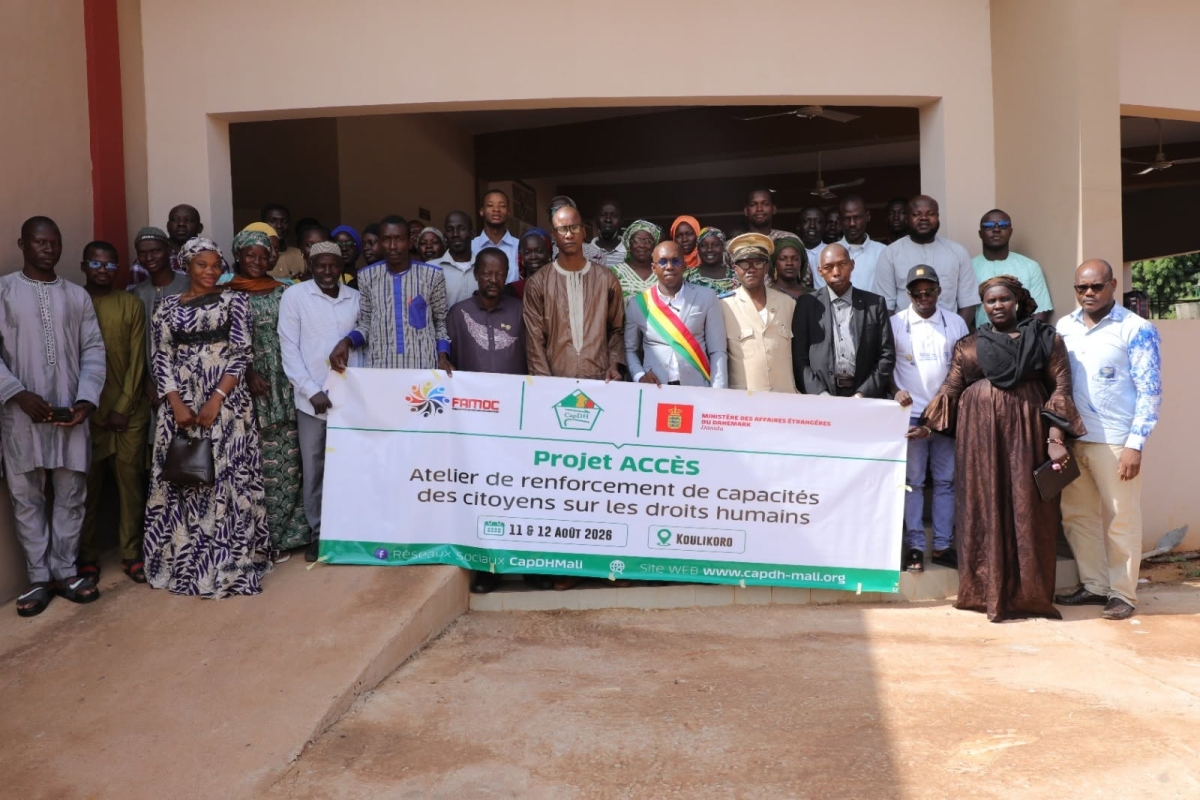 #Koulikoro | 𝐑𝐞𝐧𝐟𝐨𝐫𝐜𝐞𝐦𝐞𝐧𝐭 𝐝𝐞𝐬 𝐜𝐚𝐩𝐚𝐜𝐢𝐭𝐞́𝐬 𝐬𝐮𝐫 𝐥𝐞𝐬 𝐝𝐫𝐨𝐢𝐭𝐬 𝐡𝐮𝐦𝐚𝐢𝐧𝐬 𝐞𝐭 𝐥’𝐚𝐜𝐜𝐞̀𝐬 𝐚̀ 𝐥𝐚 𝐣𝐮𝐬𝐭𝐢𝐜𝐞